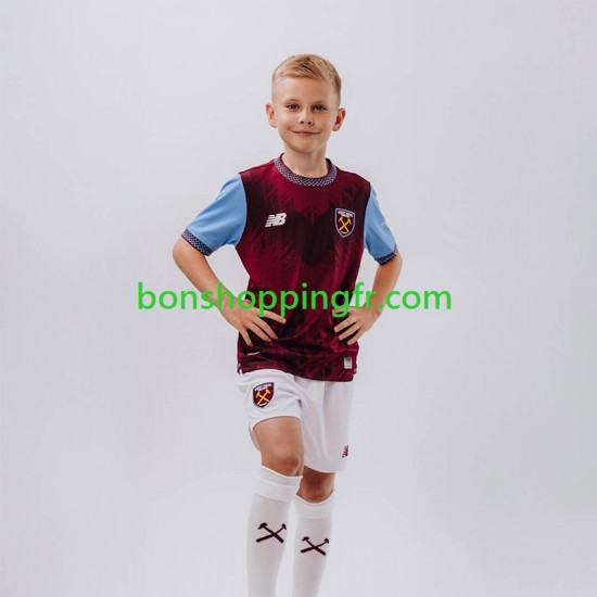 Maillot Domicile West Ham United 2026-2027 Manches Courtes Jeune Enfant(+shorts)