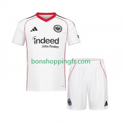 Maillot Extérieur Eintracht Frankfurt 2025-2026 Manches Courtes Jeune Enfant(+shorts)