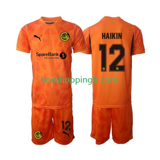 Maillot Extérieur FK Bodø/Glimt  Gardien Nikita Haikin 12 2025 Manches Courtes Jeune Enfant(+shorts)