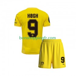Maillot Domicile FK Bodø/Glimt Kasper Hogh 9 2025 Manches Courtes Jeune Enfant(+shorts)