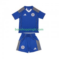 Maillot Domicile Leicester City 2025-2026 Manches Courtes Jeune Enfant(+shorts)