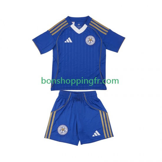 Maillot Domicile Leicester City 2025-2026 Manches Courtes Jeune Enfant(+shorts)