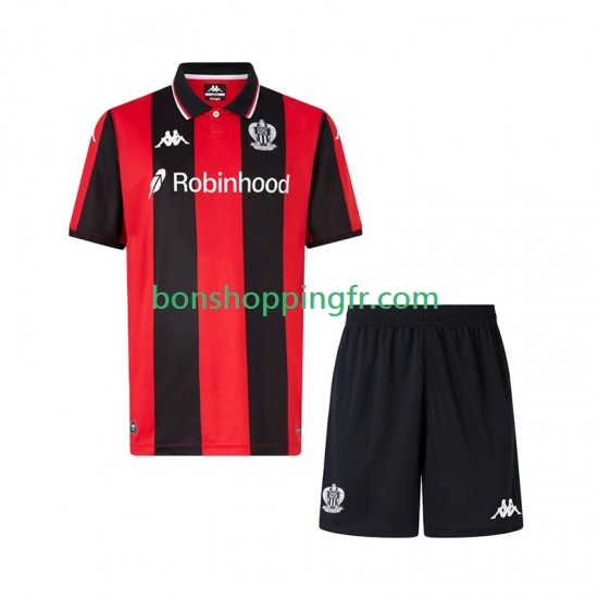 Maillot Domicile OGC Nice 2025-2026 Manches Courtes Jeune Enfant(+shorts)