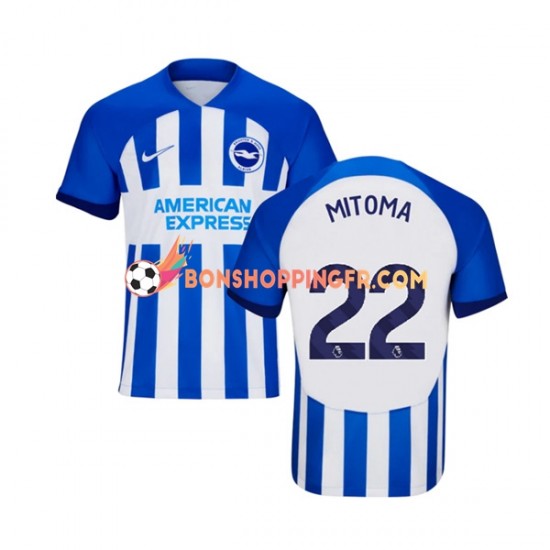 Maillot Domicile Brighton Hove Albion Mitoma 22 2023-2024 Manches Courtes Homme