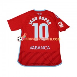 Maillot Extérieur Celta de Vigo Iago Aspas 10 2023-2024 Manches Courtes Homme