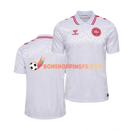 Maillot Extérieur Danemark Euro 2024 Manches Courtes Homme