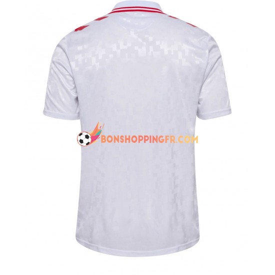 Maillot Extérieur Danemark Euro 2024 Manches Courtes Homme