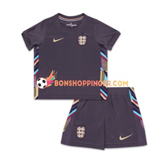 Maillot Extérieur Angleterre Euro 2024 Manches Courtes Jeune Enfant(+shorts)