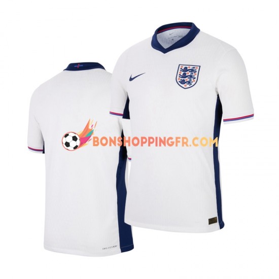 Maillot Domicile Angleterre Euro 2024 Blanc Manches Courtes Homme