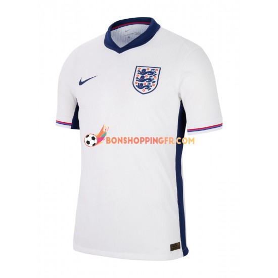 Maillot Domicile Angleterre Euro 2024 Blanc Manches Courtes Homme