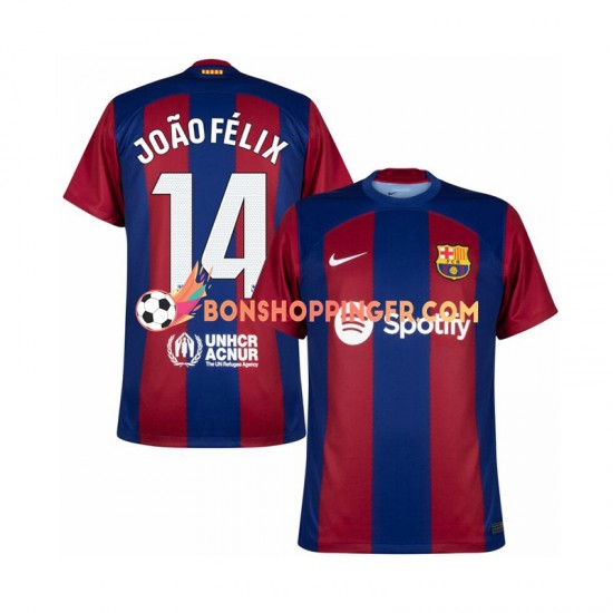 Maillot Domicile FC Barcelone Joao Felix 14 2023-2024 Manches Courtes Homme