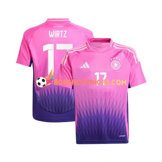 Maillot Extérieur Allemagne Florian Wirtz 17 Euro 2024 Manches Courtes Homme