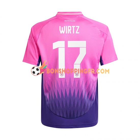 Maillot Extérieur Allemagne Florian Wirtz 17 Euro 2024 Manches Courtes Homme