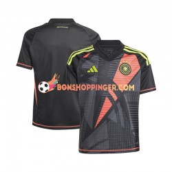 Maillot Domicile Allemagne Gardien Euro 2024 Noir Manches Courtes Homme