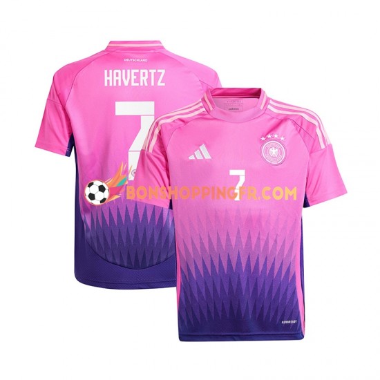 Maillot Extérieur Allemagne Havertz 7 Euro 2024 Manches Courtes Homme