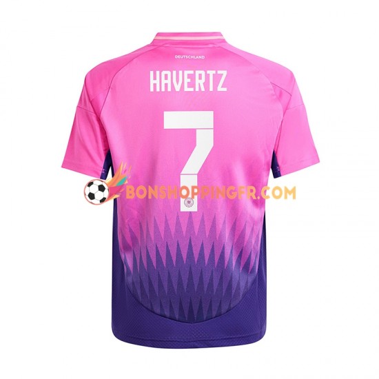 Maillot Extérieur Allemagne Havertz 7 Euro 2024 Manches Courtes Homme