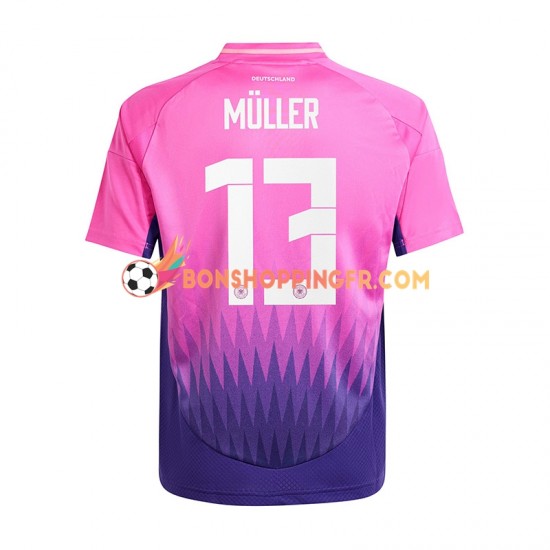 Maillot Extérieur Allemagne Thomas Muller 13 Euro 2024 Manches Courtes Homme