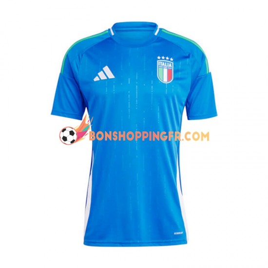 Maillot Domicile Italie Euro 2024 Bleu Manches Courtes Homme