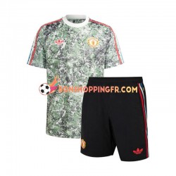 Maillot Domicile Manchester United Stone Roses 2023-2024 Manches Courtes Jeune Enfant(+shorts)