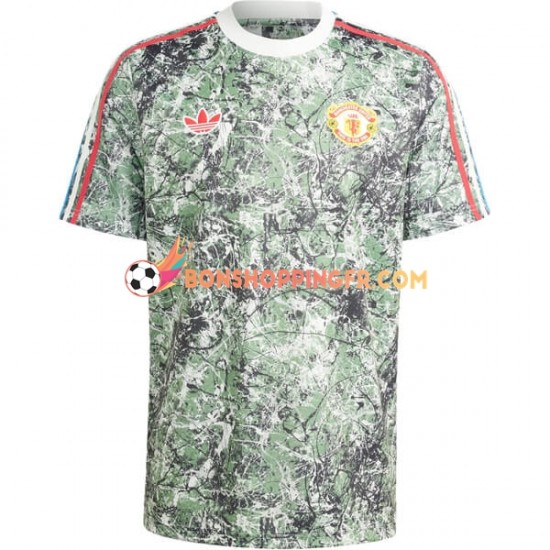 Maillot Domicile Manchester United Stone Roses 2023-2024 Manches Courtes Homme