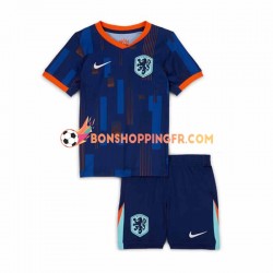 Maillot Extérieur Pays-Bas Euro 2024 Manches Courtes Jeune Enfant(+shorts)