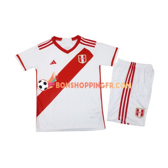 Maillot Domicile Pérou 2023 Manches Courtes Jeune Enfant(+shorts)