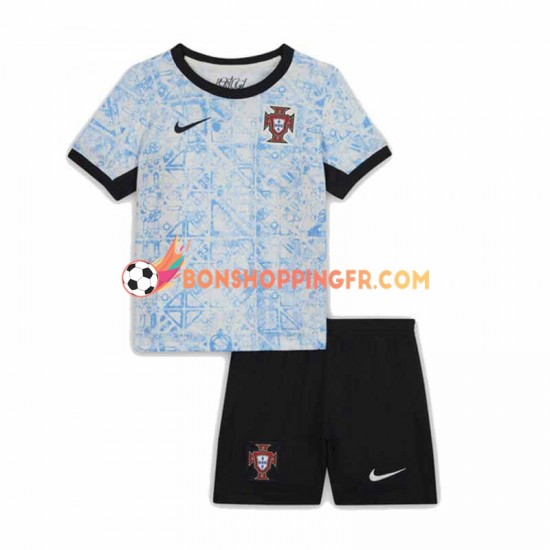 Maillot Extérieur Portugal Euro 2024 Manches Courtes Jeune Enfant(+shorts)