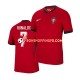 Maillot Domicile Portugal Cristiano Ronaldo 7 Euro 2024 Rouge Manches Courtes Homme