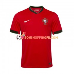 Maillot Domicile Portugal Euro 2024 Rouge Manches Courtes Homme