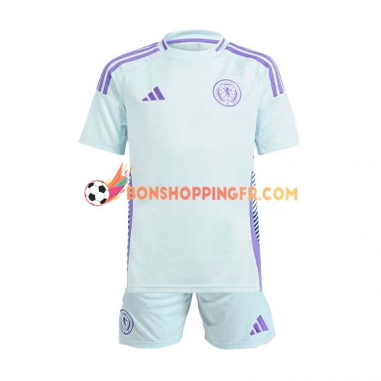 Maillot Extérieur Écosse Euro 2024 Manches Courtes Jeune Enfant(+shorts)