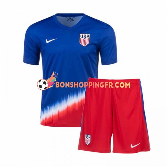 Maillot Extérieur États-Unis 2024 Manches Courtes Jeune Enfant(+shorts)