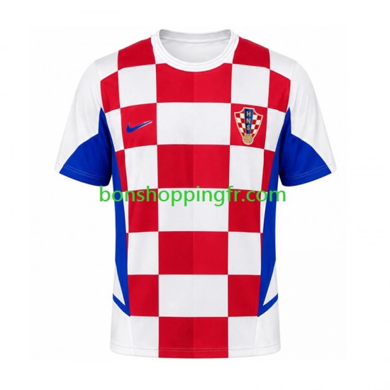 Maillot Rétro Domicile Croatie 2002 Manches Courtes Homme
