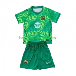 Maillot Domicile FC Barcelone Gardien 2026-2027 Manches Courtes Jeune Enfant(+shorts)
