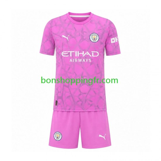 Maillot Extérieur Manchester City Gardien 2026-2027 Manches Courtes Jeune Enfant(+shorts)