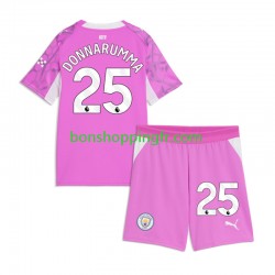 Maillot Extérieur Manchester City Gardien Gianluigi Donnarumma 2026-2027 Manches Courtes Jeune Enfant(+shorts)