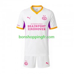 Maillot Extérieur PSV Eindhoven 2026-2027 Manches Courtes Jeune Enfant(+shorts)