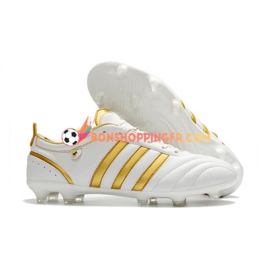 Adidas ADIPURE FG Chaussures de football Or Blanc