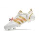 Adidas ADIPURE FG Chaussures de football Or Blanc