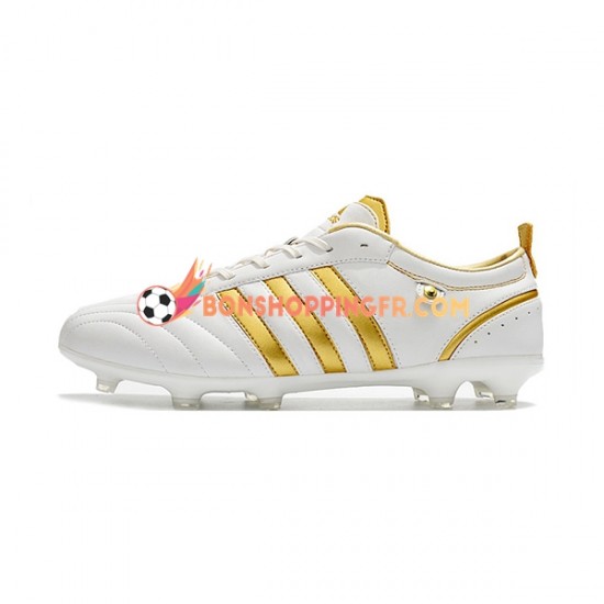 Adidas ADIPURE FG Chaussures de football Or Blanc