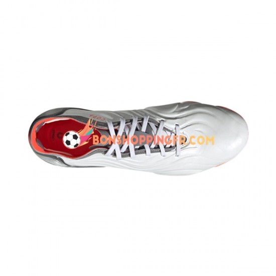 Adidas COPA SENSE.1 FG White Gnist Chaussures de football Rouge Gris Blanc