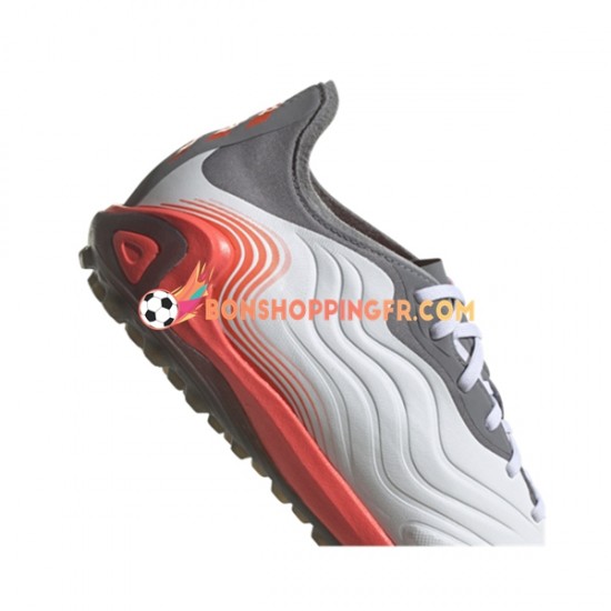 Adidas COPA SENSE.1 TF White Gnist Chaussures de football Rouge Gris Blanc