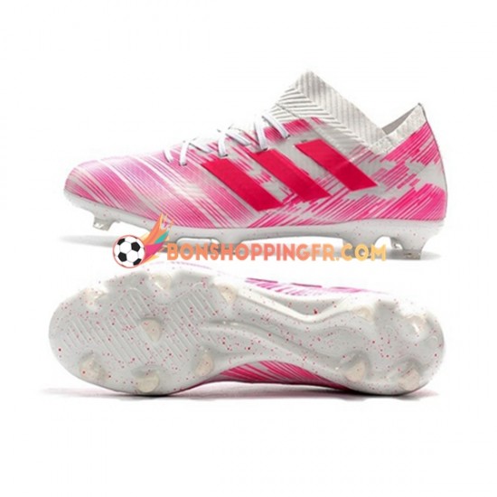 Adidas Nemeziz8.1 FG Chaussures de football Rose Blanc