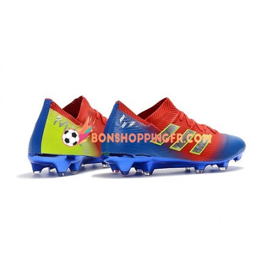 Adidas Nemeziz8.1 FG Chaussures de football Rouge Bleu Blanc