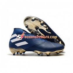 Adidas Nemeziz9 FG Chaussures de football Bleu Blanc Noir