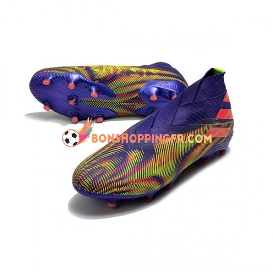 Adidas Nemeziz9 FG Chaussures de football Violet Rose Vert
