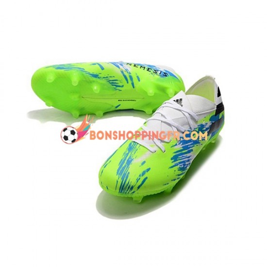 Adidas Nemeziz9.1 FG Chaussures de football Bleu Vert Noir