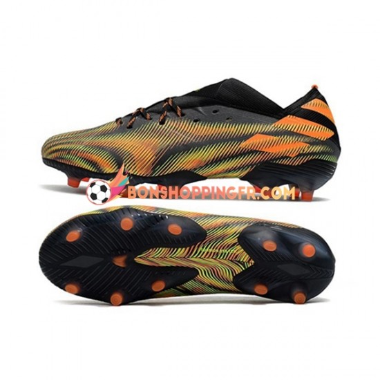 Adidas Nemeziz9.1 FG Chaussures de football Rose Vert Noir