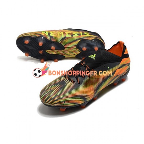 Adidas Nemeziz9.1 FG Chaussures de football Rose Vert Noir