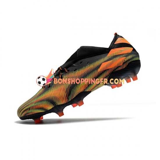 Adidas Nemeziz9.1 FG Chaussures de football Rose Vert Noir
