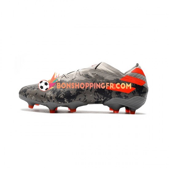 Adidas Nemeziz9.1 FG Chaussures de football Gris Orange Blanc